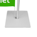 Barrier system, attachment of the printed part to the base plate