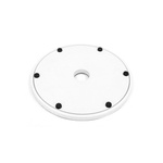 Detail: Underside of base plate with feet and groove