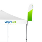 Bowflag® Basic with straight lower edge, e.g.: size S