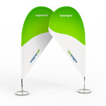Bowflag® T, single-layer, with a mirror-inverted print on the reverse side