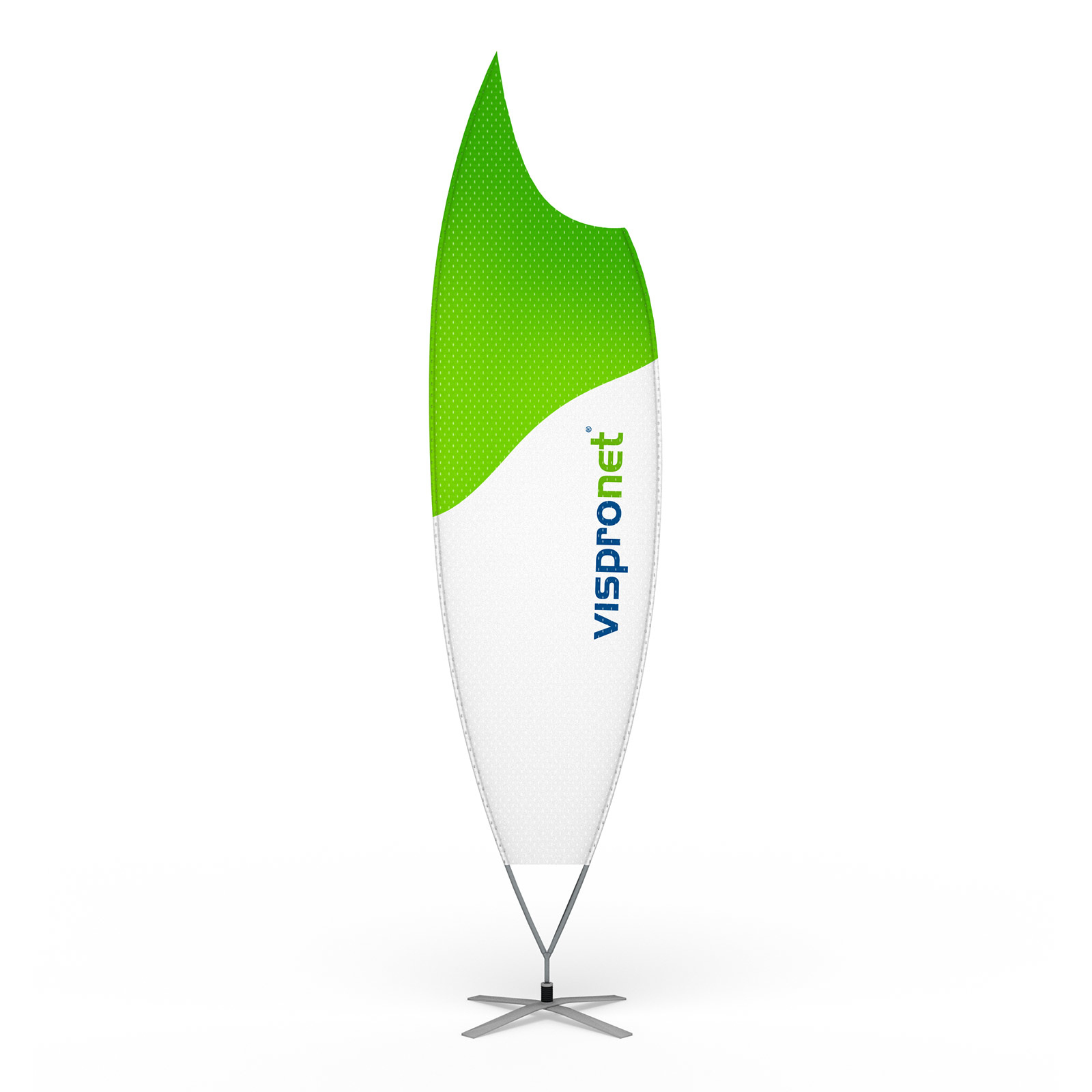 Bowflag® Premium Moon including cross base with rotator and spring