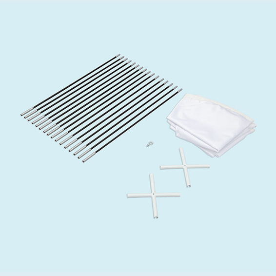 Ceiling hanger arc display, included size ø 175 cm, height 160 cm