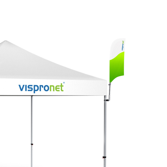 Bowflag® Basic with concave lower edge, e.g.: size XXS