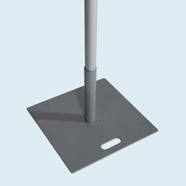 Base plate with rotator 55 x 55 cm / 19.7 kg