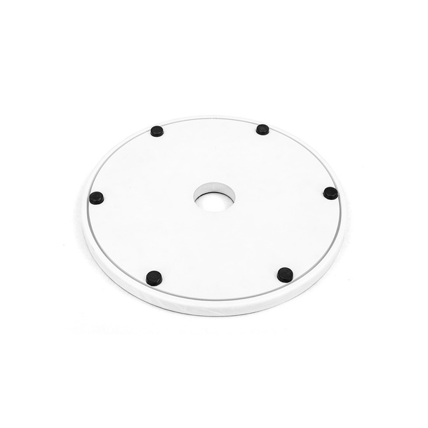 Detail: Underside of base plate with feet and groove