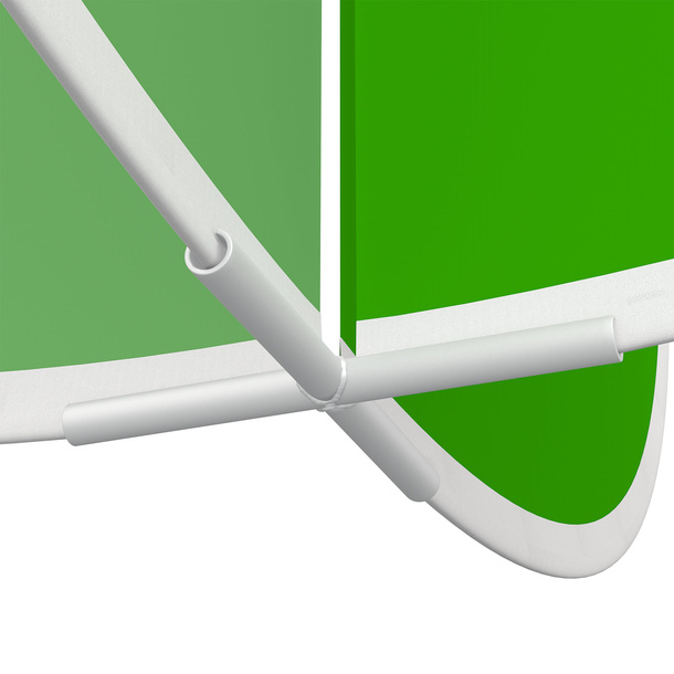 Detail: Cross connector at the bottom edge