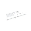 Scope of delivery: Wall-mounted variant, system width 100 cm, system height 200 cm