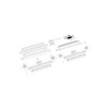 Scope of delivery: freestanding version, system width 185 cm, system height 225 cm