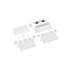 Scope of delivery: freestanding version, system width 400 cm, system height 200 cm