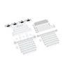 Scope of delivery: freestanding version, system width 585 cm, system height 225 cm