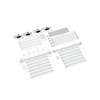 Scope of delivery: freestanding version, system width 600 cm, system height 200 cm