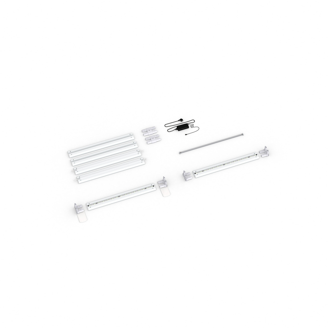 Scope of delivery: Wall-mounted variant, system width 100 cm, system height 200 cm
