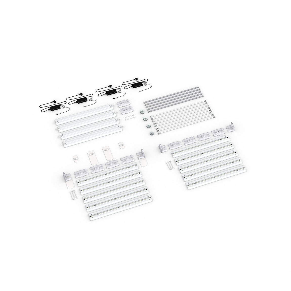Scope of delivery: Adjacent variant, system width 500 cm, system height 200 cm