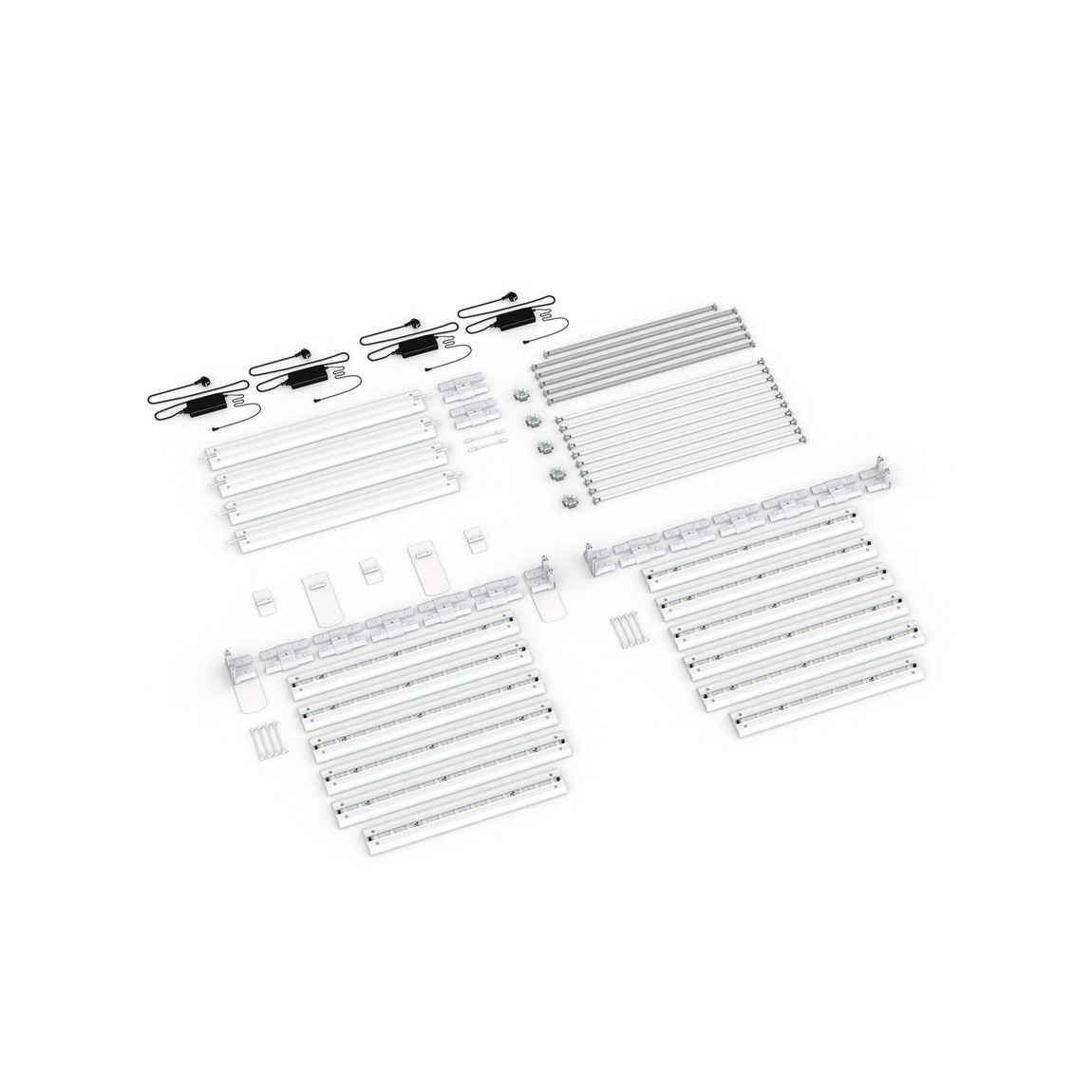 Scope of delivery: Adjacent variant, system width 585 cm, system height 200 cm