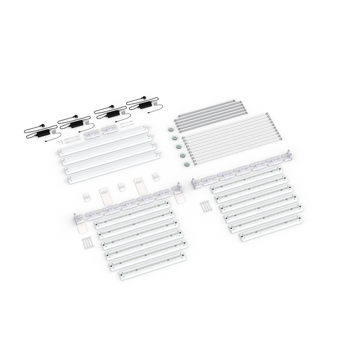 Scope of delivery: Adjacent configuration, system width 585 cm, system height 250 cm