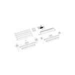 Scope of delivery: freestanding version, system width 185 cm, system height 200 cm