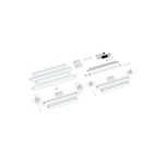 Scope of delivery: freestanding version, system width 185 cm, system height 225 cm