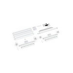 Scope of delivery: freestanding version, system width 185 cm, system height 250 cm