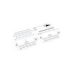 Scope of delivery: freestanding version, system width 200 cm, system height 225 cm