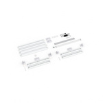 Scope of delivery: Adjacent variant, system width 200 cm, system height 250 cm