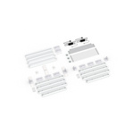 Scope of delivery: freestanding version, system width 385 cm, system height 200 cm