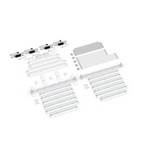 Scope of delivery: freestanding version, system width 585 cm, system height 225 cm