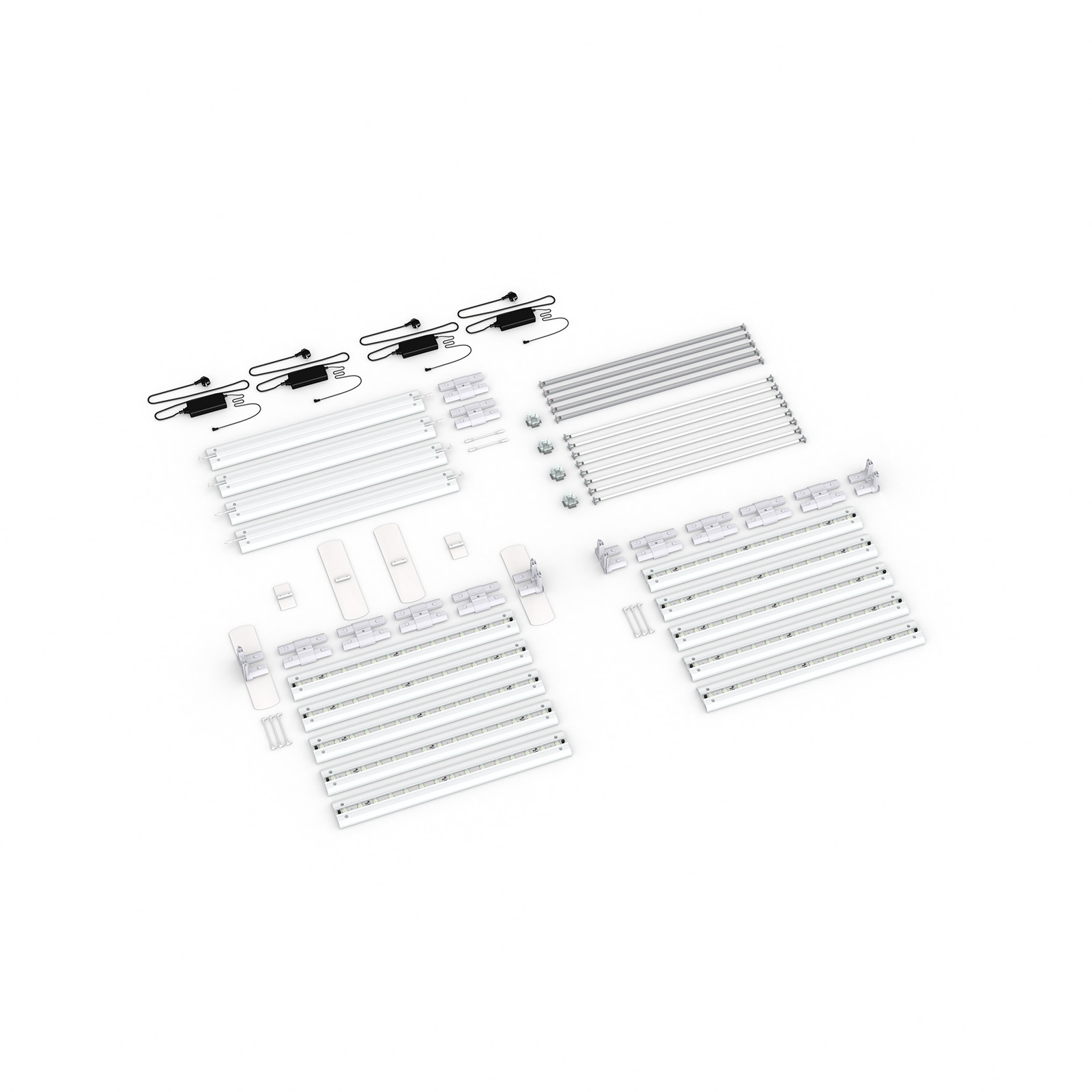 Scope of delivery: freestanding version, system width 500 cm, system height 200 cm