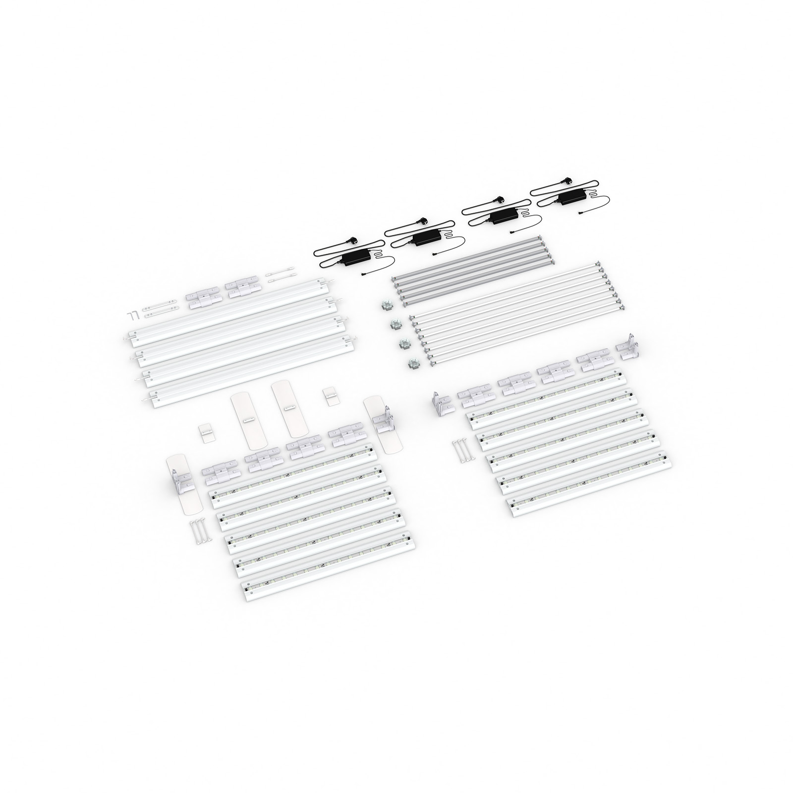 Scope of delivery: freestanding version, system width 500 cm, system height 250 cm
