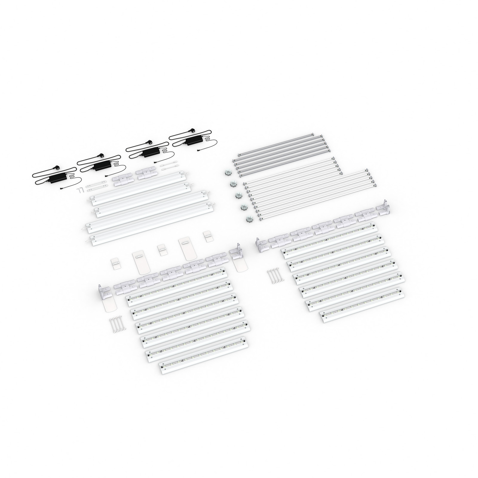 Scope of delivery: Adjacent variant, system width 585 cm, system height 225 cm
