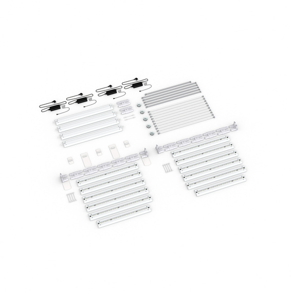Scope of delivery: Adjacent variant, system width 585 cm, system height 200 cm