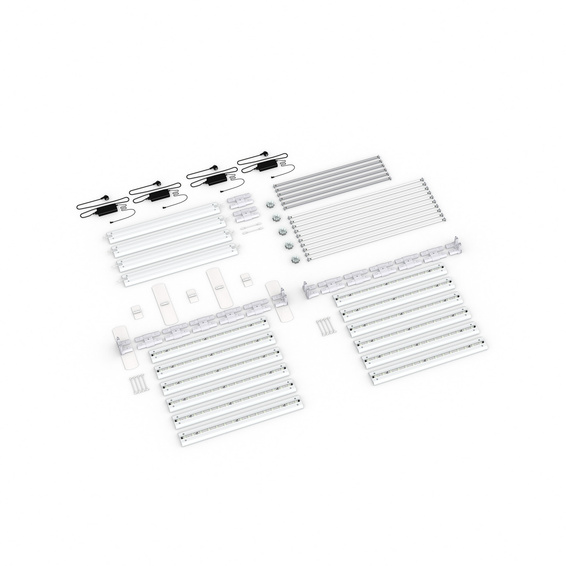 Scope of delivery: freestanding version, system width 600 cm, system height 200 cm