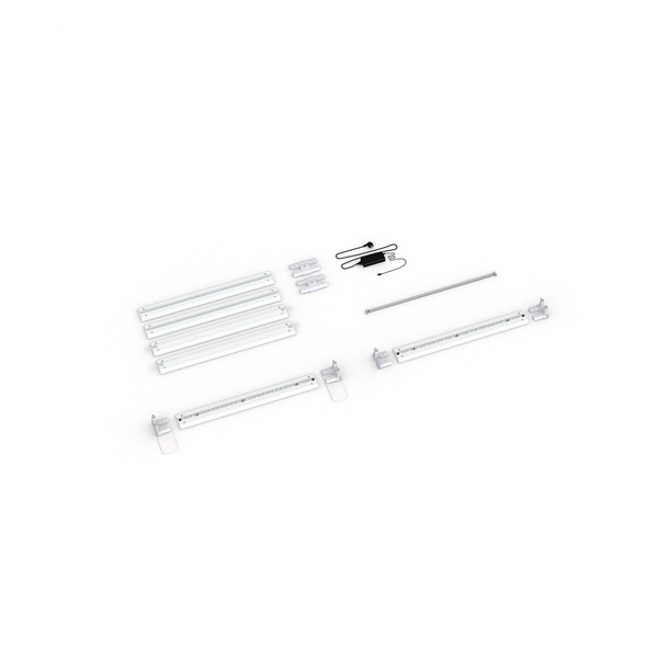 Scope of delivery: Wall-mounted variant, system width 100 cm, system height 200 cm