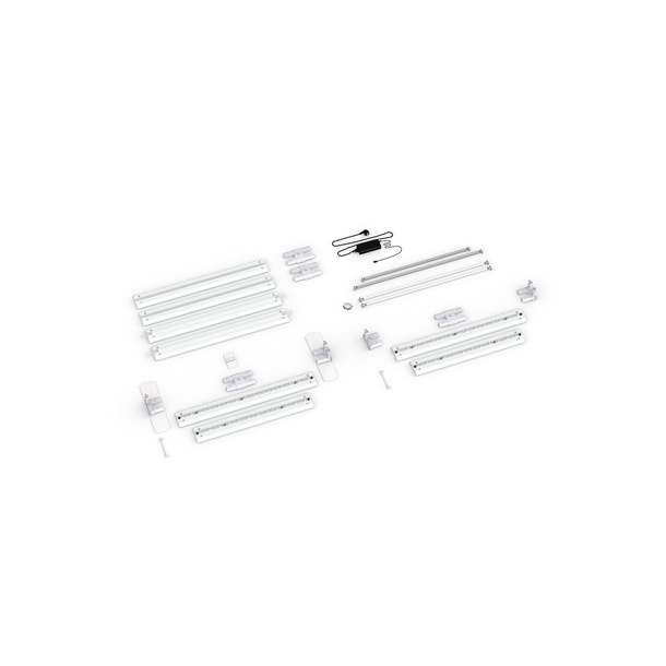 Scope of delivery: freestanding version, system width 185 cm, system height 200 cm