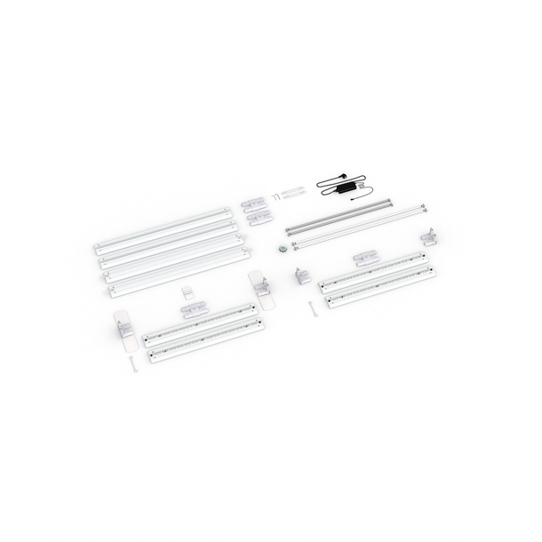 Scope of delivery: freestanding version, system width 200 cm, system height 250 cm