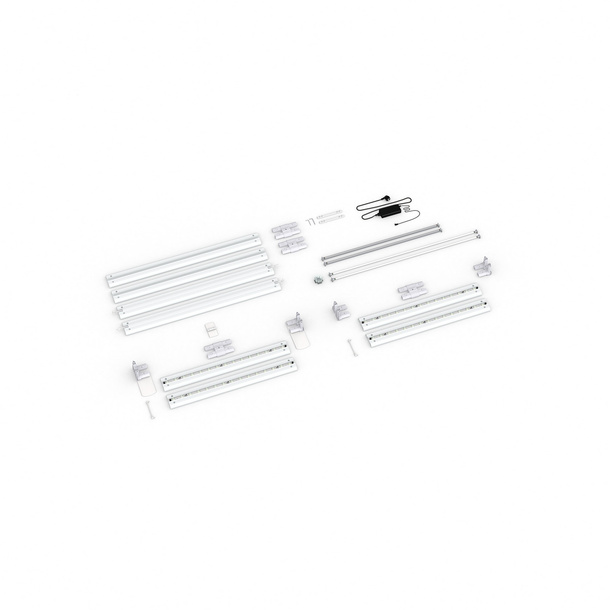 Scope of delivery: Adjacent variant, system width 200 cm, system height 250 cm