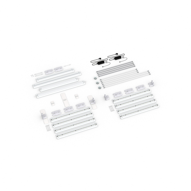 Scope of delivery: freestanding version, system width 400 cm, system height 225 cm
