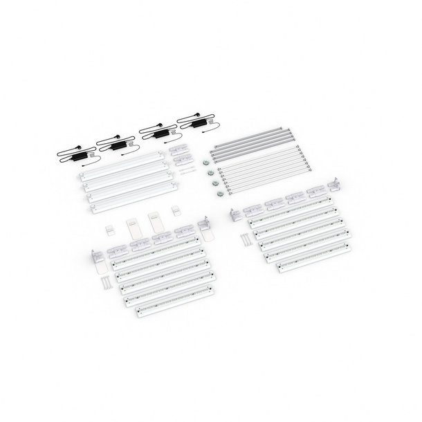Scope of delivery: Adjacent variant, system width 485 cm, system height 200 cm