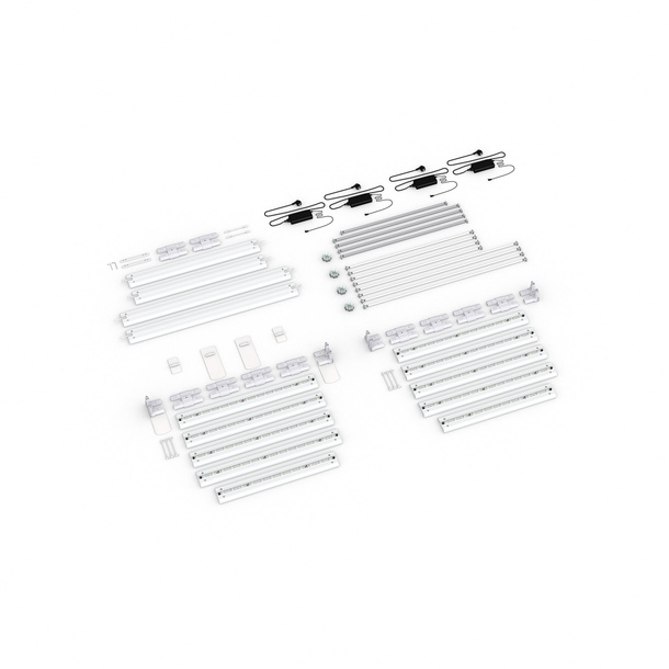 Scope of delivery: Adjacent variant, system width 485 cm, system height 225 cm