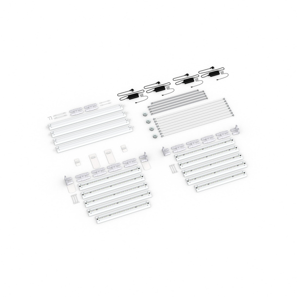 Scope of delivery: Adjacent variant, system width 485 cm, system height 250 cm