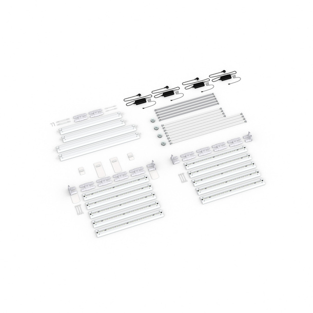Scope of delivery: Adjacent configuration, system width 500 cm, system height 225 cm