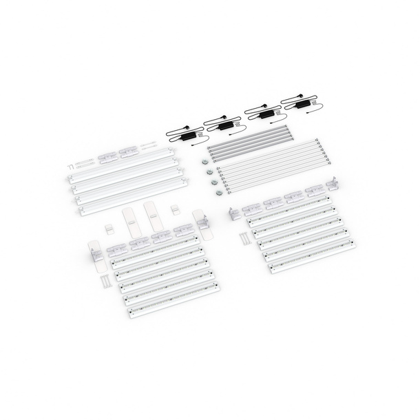 Scope of delivery: freestanding version, system width 500 cm, system height 250 cm