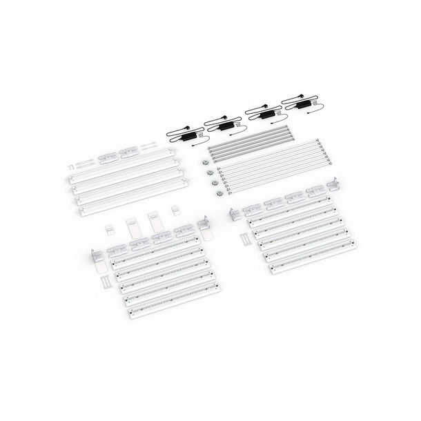 Scope of delivery: Adjacent configuration, system width 500 cm, system height 250 cm