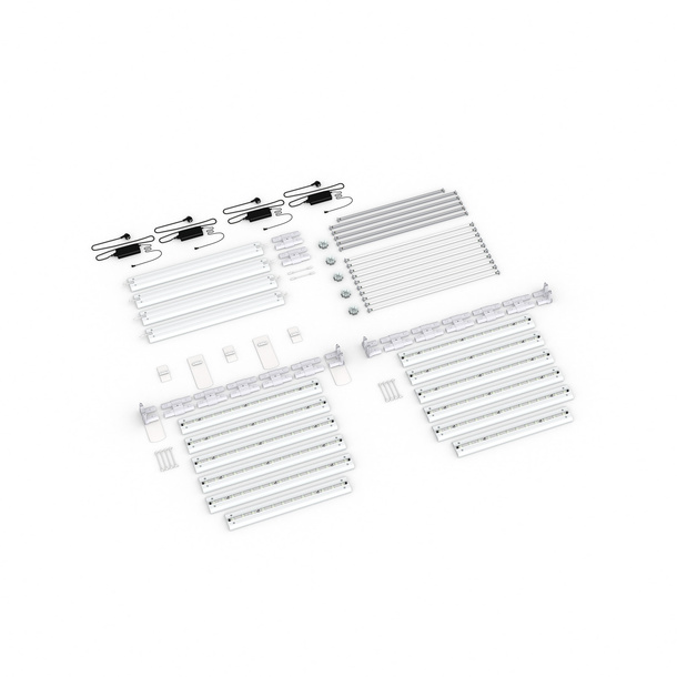 Scope of delivery: Adjacent variant, system width 585 cm, system height 200 cm