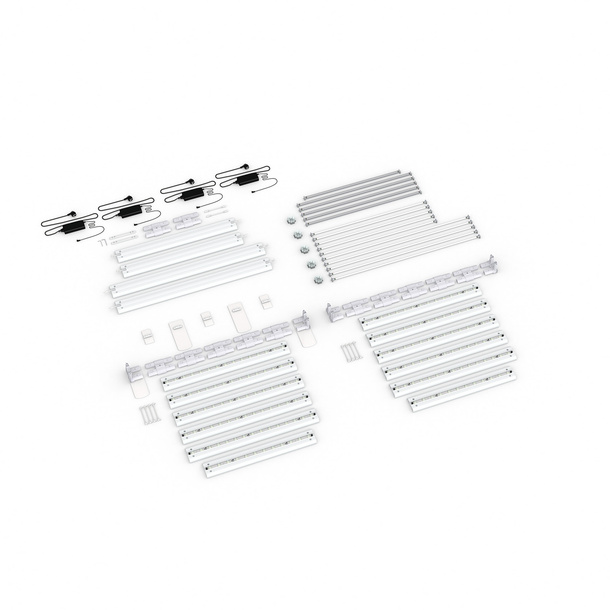 Scope of delivery: Adjacent variant, system width 585 cm, system height 225 cm