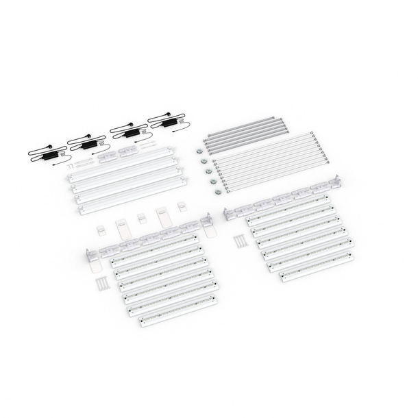 Scope of delivery: Adjacent configuration, system width 585 cm, system height 250 cm