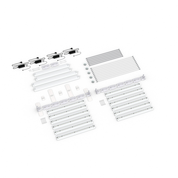 Scope of delivery: freestanding version, system width 600 cm, system height 225 cm