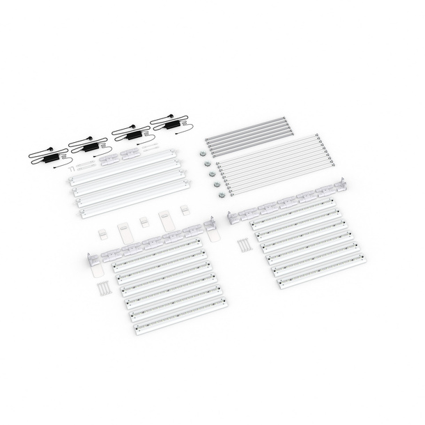 Scope of delivery: Adjacent configuration, system width 600 cm, system height 250 cm