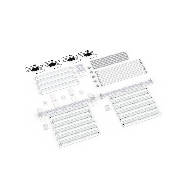 Scope of delivery: freestanding version, system width 600 cm, system height 200 cm