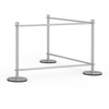 Cafe banner with 2 panels, corner arrangement option, system without printed component