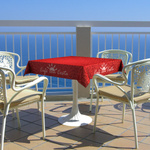 Custom-designed tablecloths, an eye-catcher on every terrace